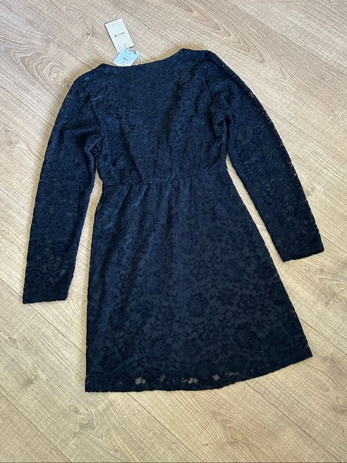 Robe noire neuve à manches longues VILA taille S - photo numéro 8
