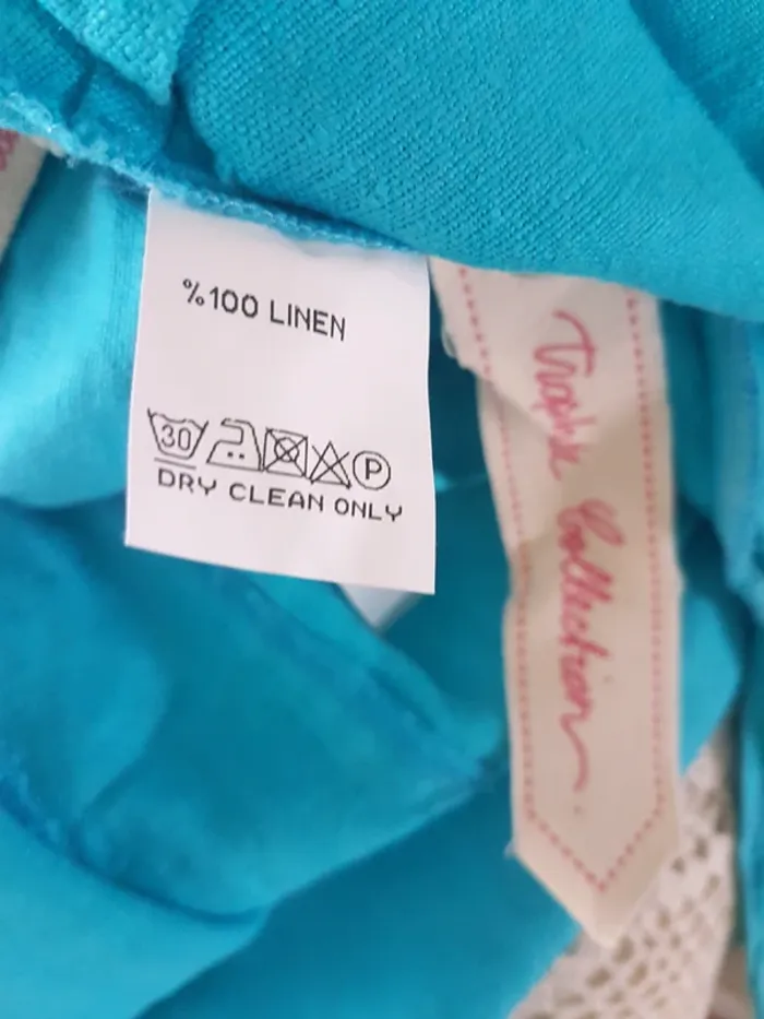Veste bleue en lin Trophée Collection T 38/40 Neuve - photo numéro 5