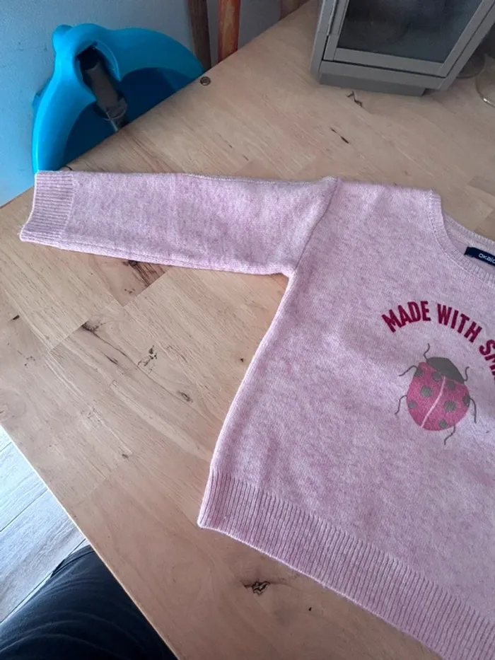 Joli pull chaud rose - Okaïdi - 3 ans - photo numéro 3