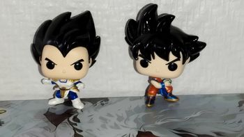 Mini Figurine Funko Pop Mettalic Goku Vegeta Dragon Ball Z figure pocket rare