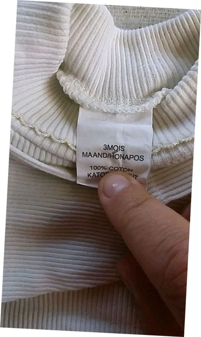 Lot de 3 polo ml fille taille 3 mois - photo numéro 4