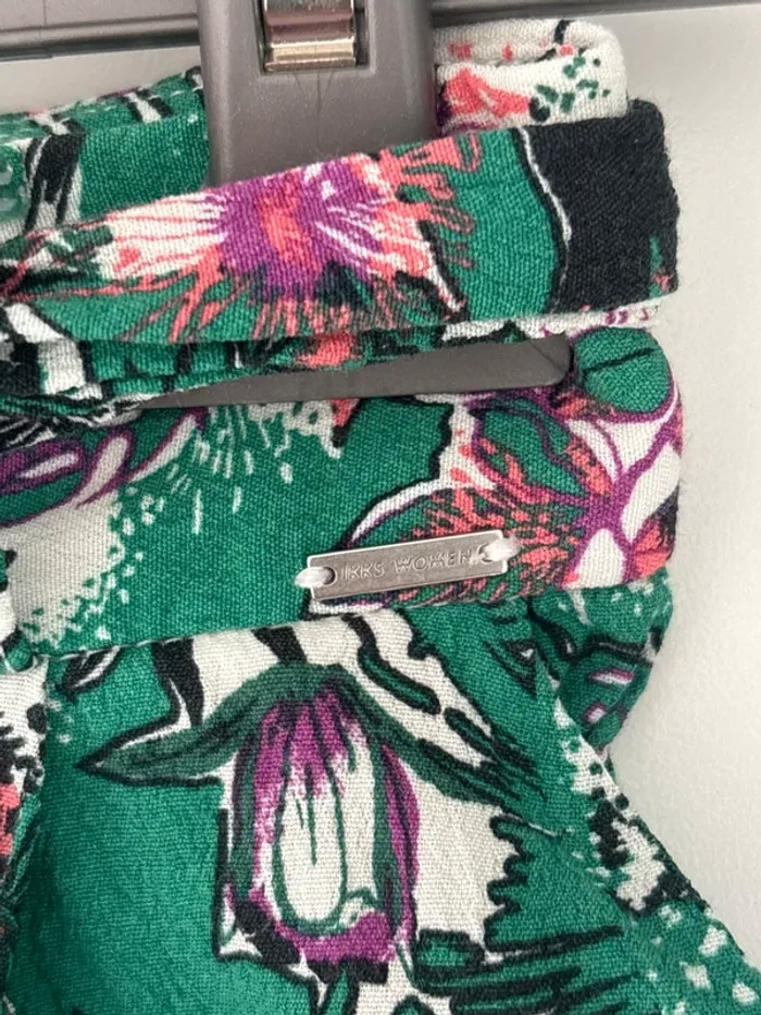 Pantalon fluide IKKS Women imprimé tropical – Taille 36 - photo numéro 2