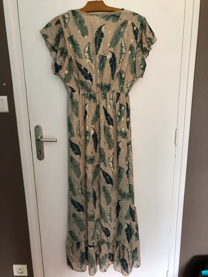 Robe longue motif plume Papillonne - photo numéro 2