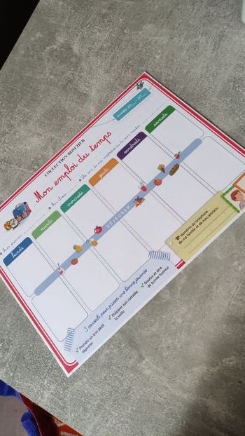 Calendrier emploi du temps