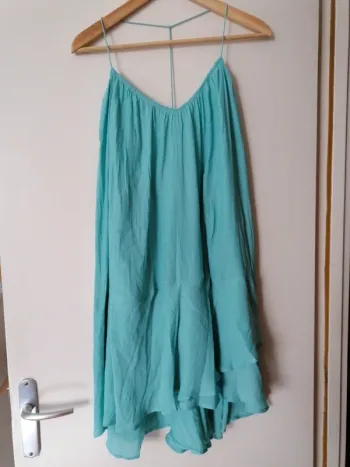 Robe Forever 21 Turquoise Dos nu croisé  T.l