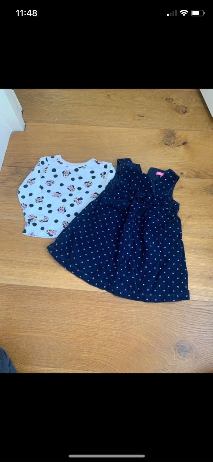 Ensemble 9 mois haut Disney et robe Tissaia