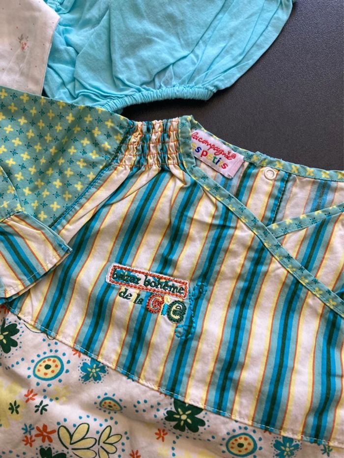 Lot ensemble tunique vêtement bébé fille 12 mois - photo numéro 6