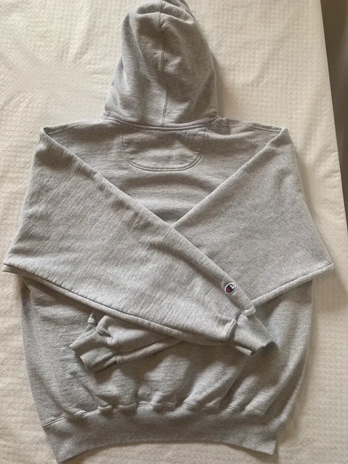 Sweat à capuche gris Champion « Cheapies » style unique - photo numéro 7