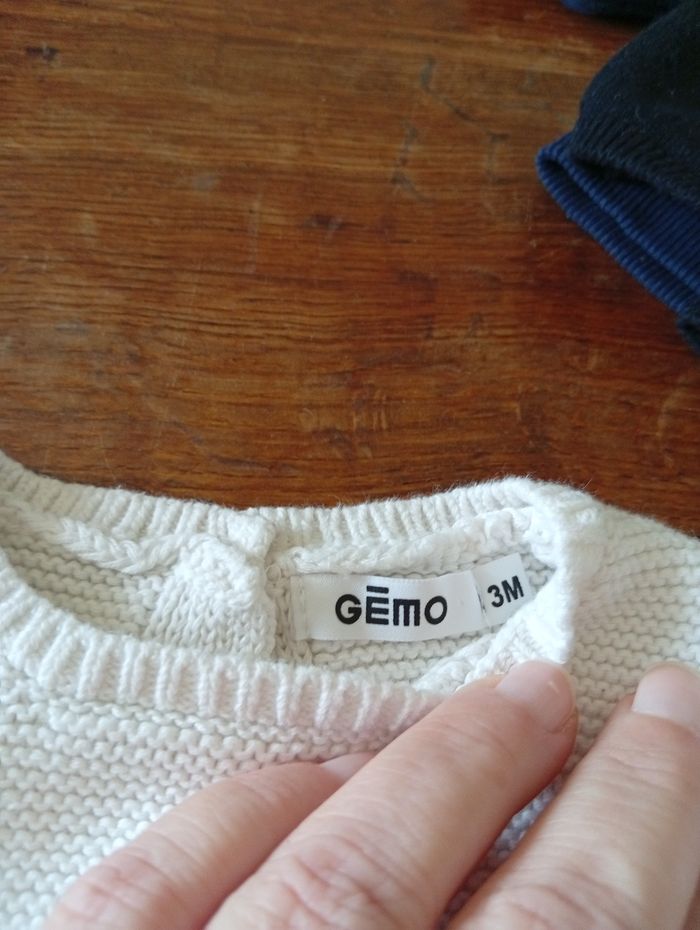 Lot de 3 pull taille 3 mois - photo numéro 3