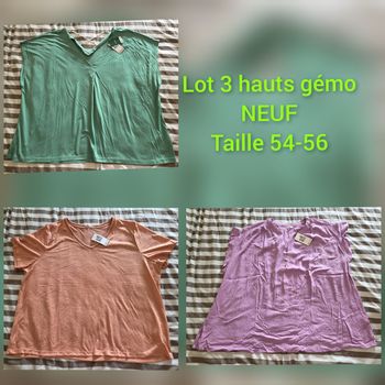 Lot 3 haut gemo neuf avec étiquette 54 et 54-56