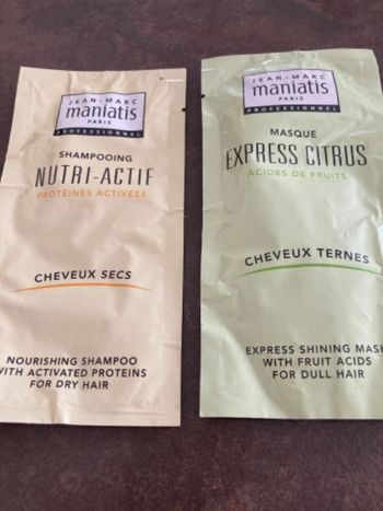Shampoing et masque cheveux