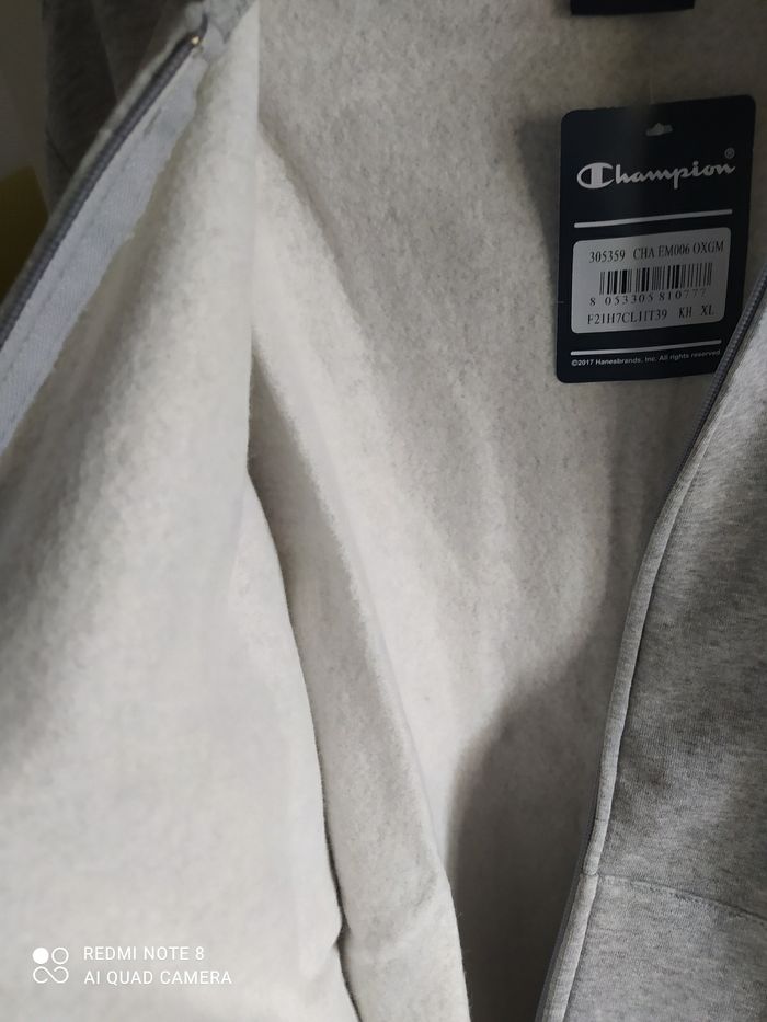 Sweat zippé molletonné taille 13/14ans neuf champion - photo numéro 4