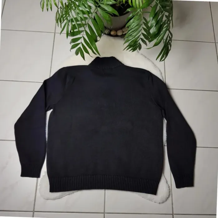 Pull Camionneur half demi zip Ralph Lauren XL Noir - photo numéro 3
