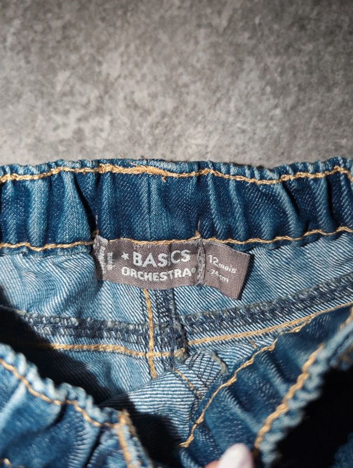 Pantalon jean bébé garçon 12 mois - photo numéro 2