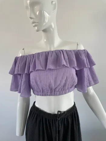 Haut court mauve