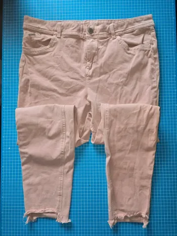 jeans elastique rose pale