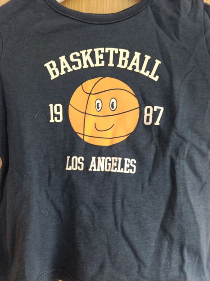 Tee shirt basket 3 mois - photo numéro 2