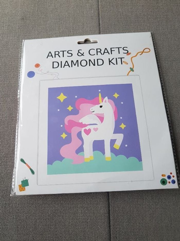 Diamond painting licorne