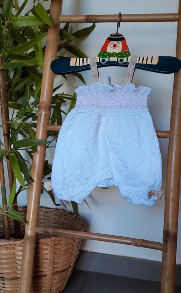 Jolie salopette 1 mois à fine bretelle orchestra