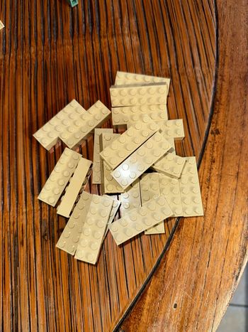 22 brick Lego 2 X 6 tan ref 2456