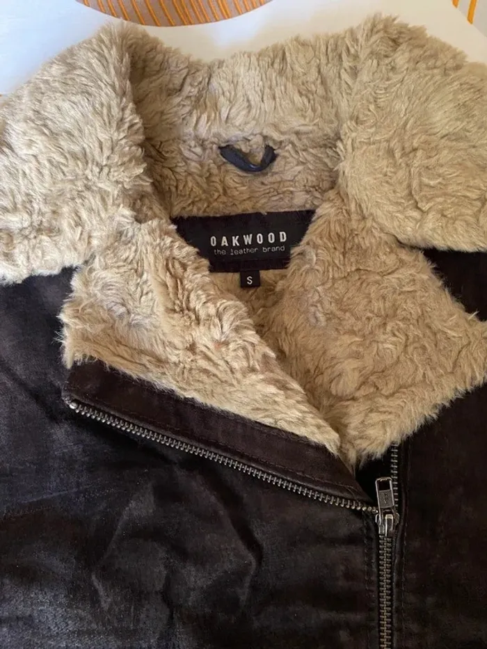 Veste cuir sans manches Oakwood - photo numéro 2