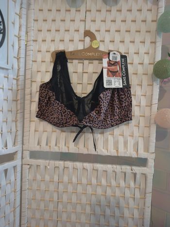 Joli soutien-gorge avec armatures Sans Complexe femme 100E imprimé léopard