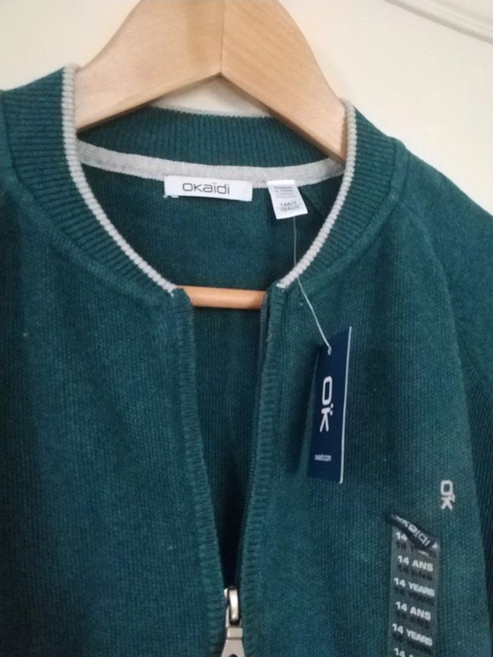 Gilet zippé Okaïdi 14 ans - photo numéro 2
