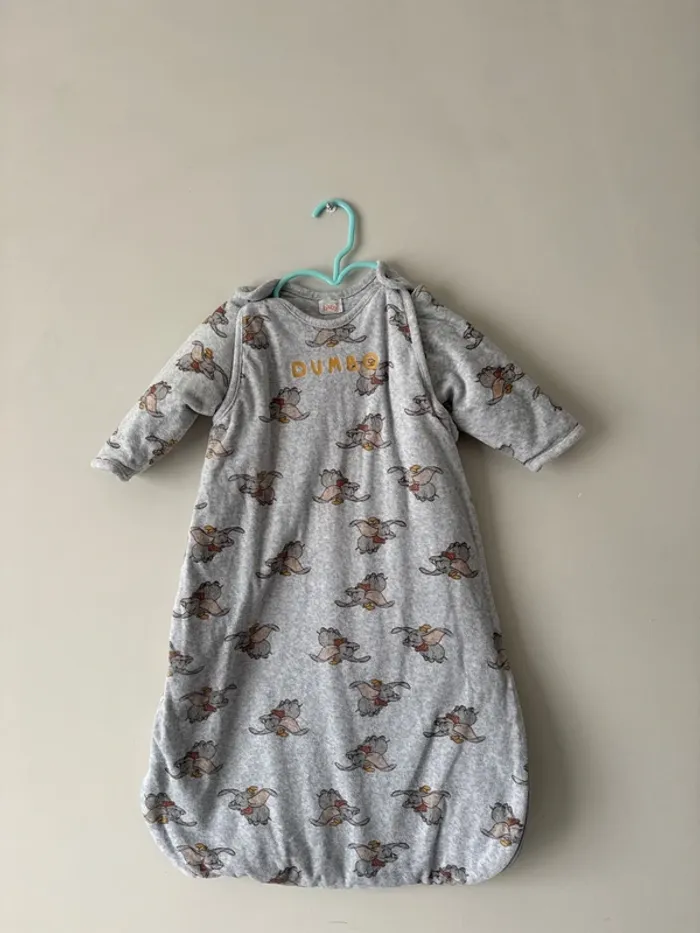🍼Gigoteuse bébé hiver 6/18 mois - Disney - Dumbo- très bon état