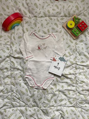 body manches longues blanc petit bateau 9 mois