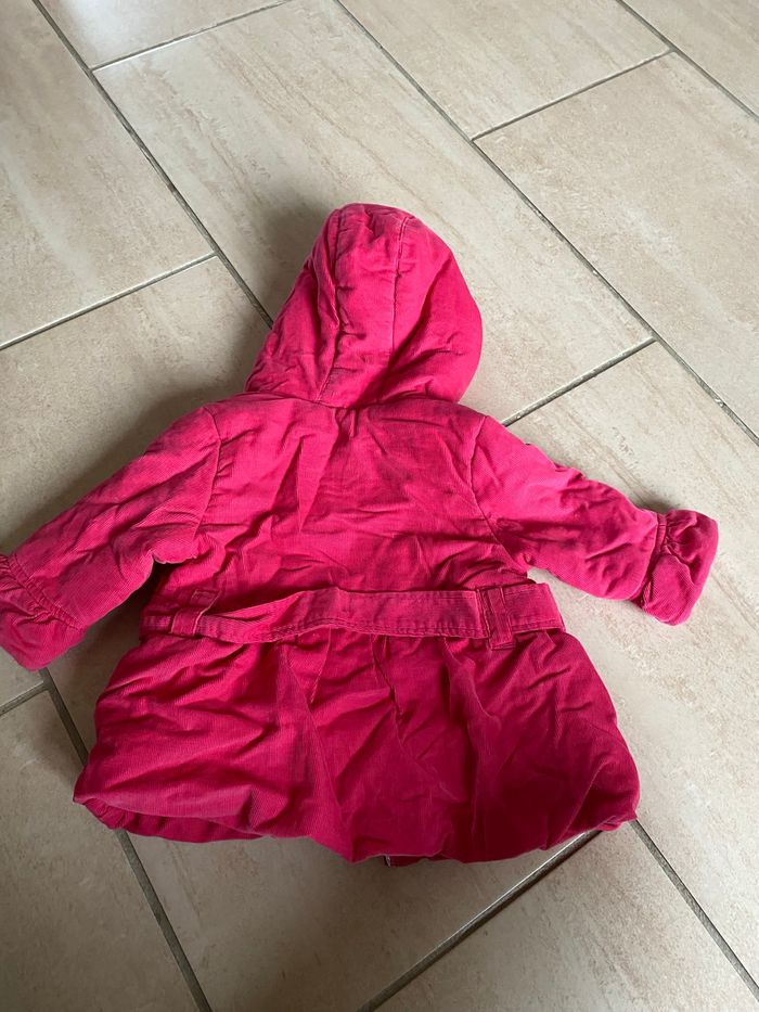 Manteau fille velour 6 mois - photo numéro 2