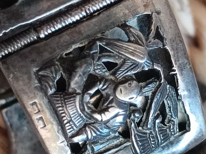 Vintage | Bracelet d'Indochine ancien argent 800 - photo numéro 7