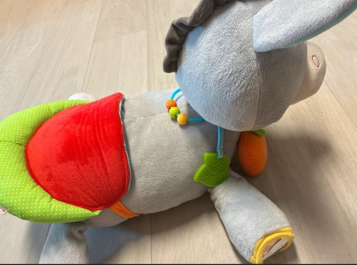 Peluche activités éveil Oxybul âne - photo numéro 3