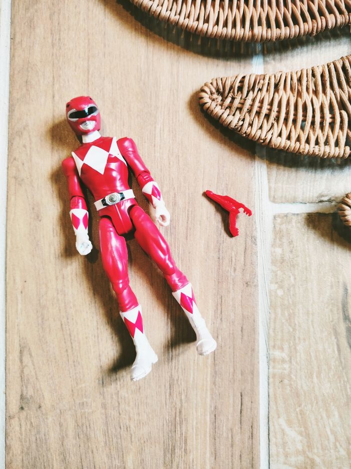 🙅 Power rangers mighty morphin figurine du ranger rouge marque Hasbro