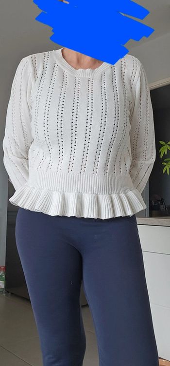 Pull maille brodé Camaïeu taille M