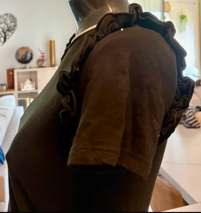 Top noir élégant Zara taille S - photo numéro 3