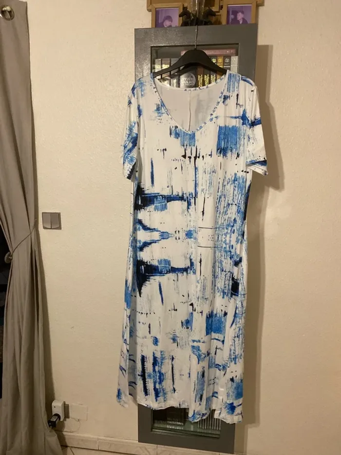 superbe robe longue belle qualité 50 neuve - photo numéro 2