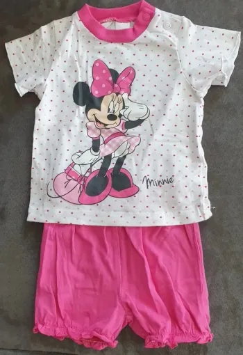 Ensemble été rose Minnie 74cm