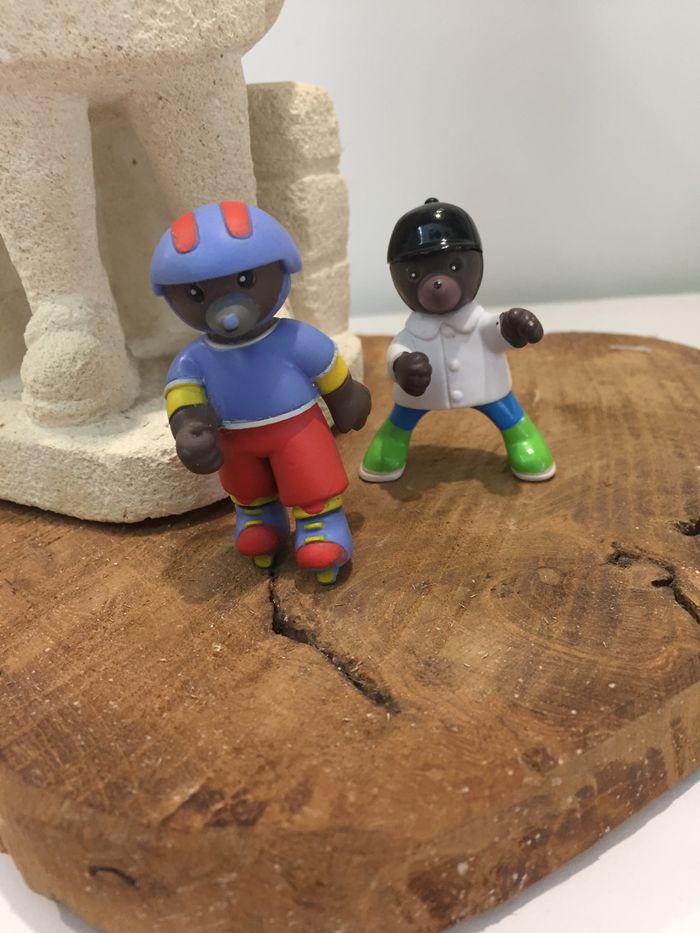 Lot de deux petit ours brun