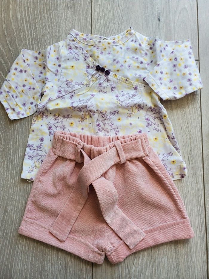 Lot 6 vêtements bébé fille 3 mois