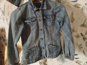 Veste en jean Lisa rose
