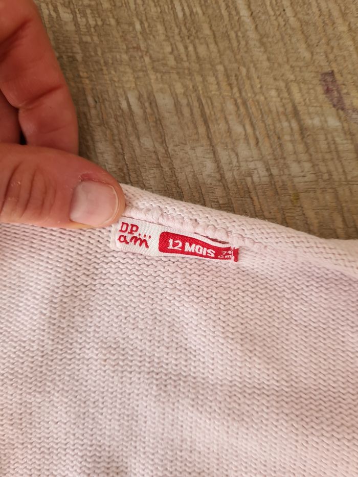 Gilet bebe fille rose pâle dpam 12 mois
#marinecm38fille12m - photo numéro 3