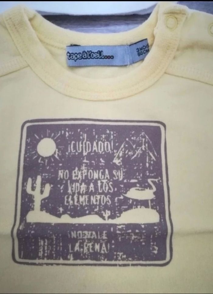 Lot de 4 t shirts mc 3 mois garçon - photo numéro 4