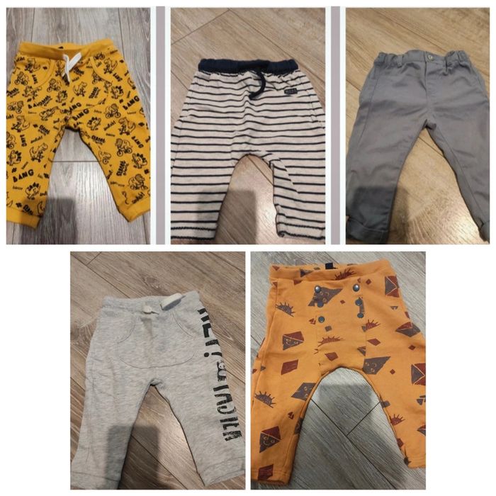 Lot 5 pantalons bébé garçon Kiabi Tape à l'œil bébé rêve 9 mois 69-72cl