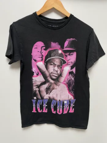 T-shirt Rapper NWA Ice Cube vintage Rap US Old School Hip Hop 90s Womens Small