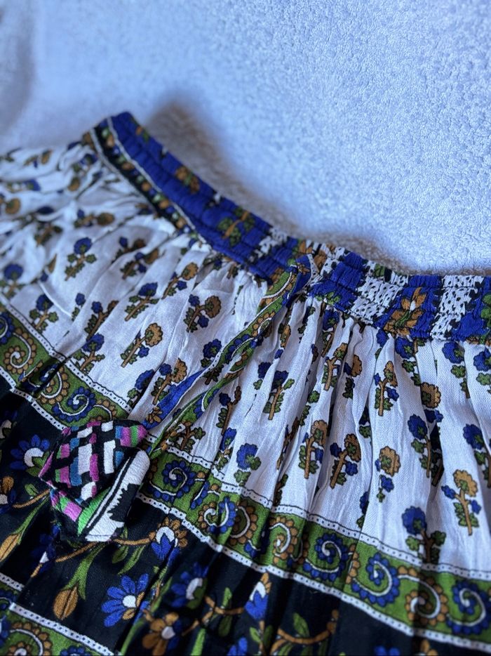 Jupe crêpe bleu - photo numéro 2