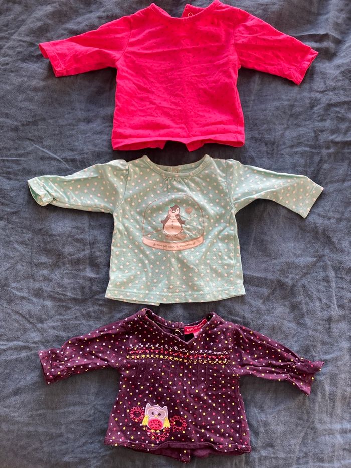 Lot 3 hauts naissance /mois