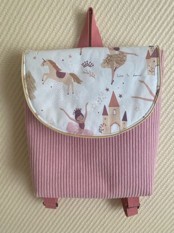 Sac à dos maternelle - velour
