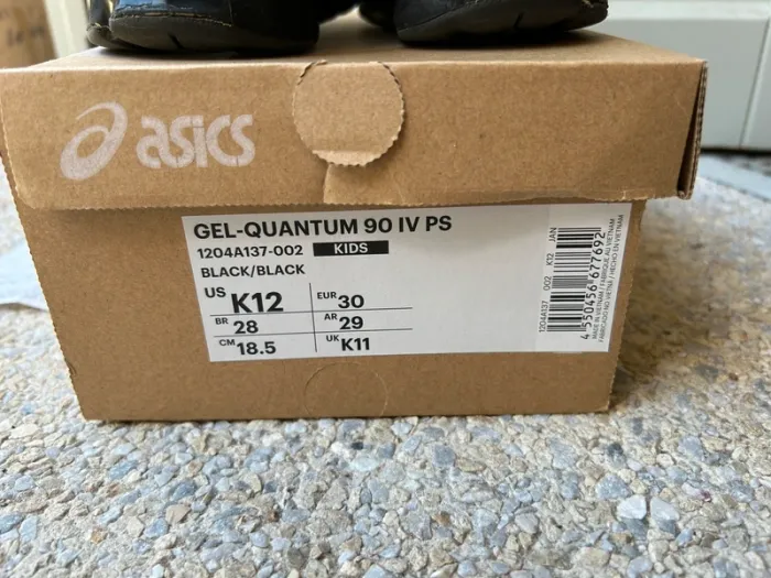 Chaussures Baskets enfant Asics Gel quantum 90 IV PS noires - photo numéro 11