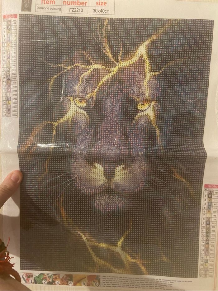 Diamond painting fleur sous cloche - photo numéro 2