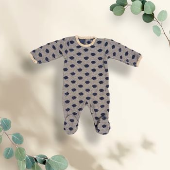 Pyjama Absorba gris à nuages bleus – 3 mois- très bon état